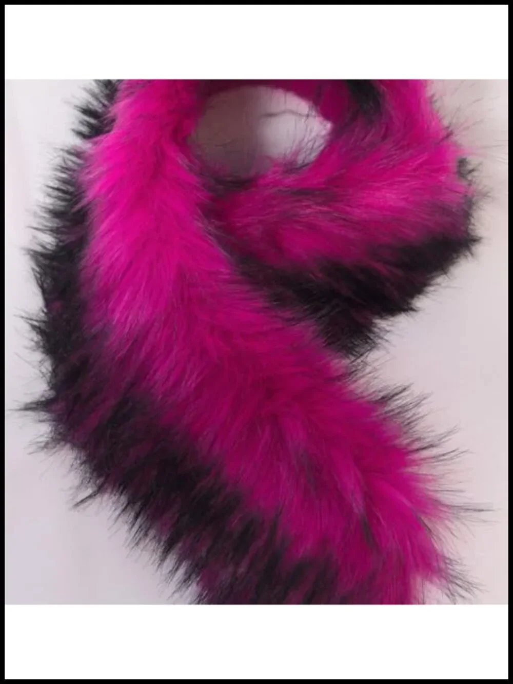 Faux Fur Collar Scarf Soft Winter Neck Wrap Warm Elegant Coat Shawl Imitation
